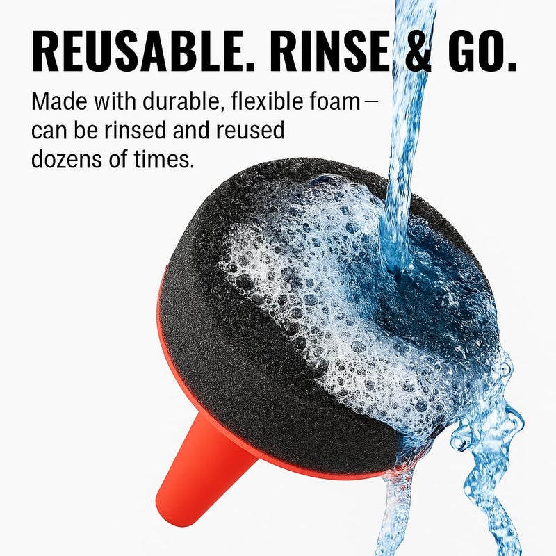 Leather Hero Pack of 4 Foam Dauber - Shoe Polish Applicator Brush - Shoe Polish Sponge for Shoe Shining & Polishing - Image 3